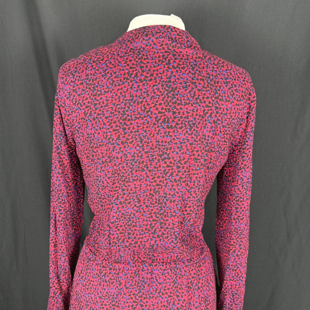 Splendid West Village Red Animal Print Dress M EUC - Picture 6 of 12